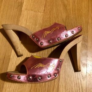 MISS SIXTY METALLIC PINK SANDALS